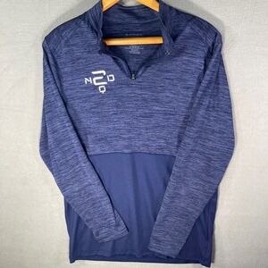Augusta Sportswear Mens Quarter Zip Pullover Blue Long‎ Sleeve Size M